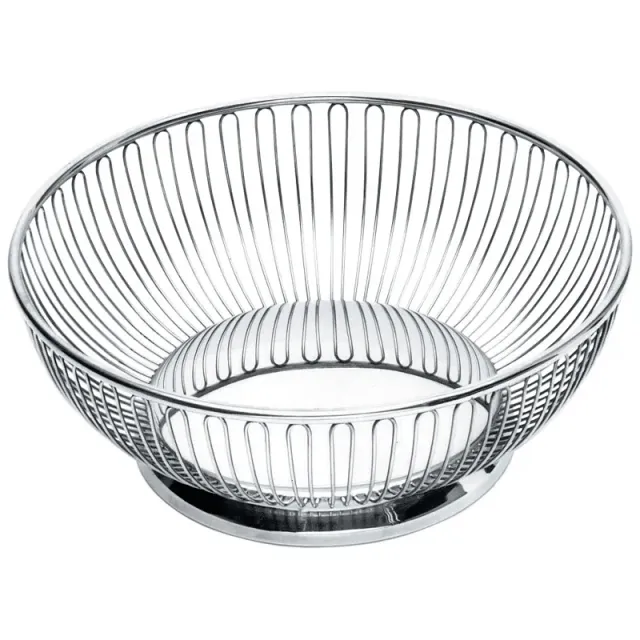 Alessi cestino rotondo centrotavola acciaio filo