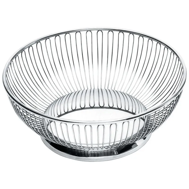 Alessi cestino rotondo centrotavola acciaio filo