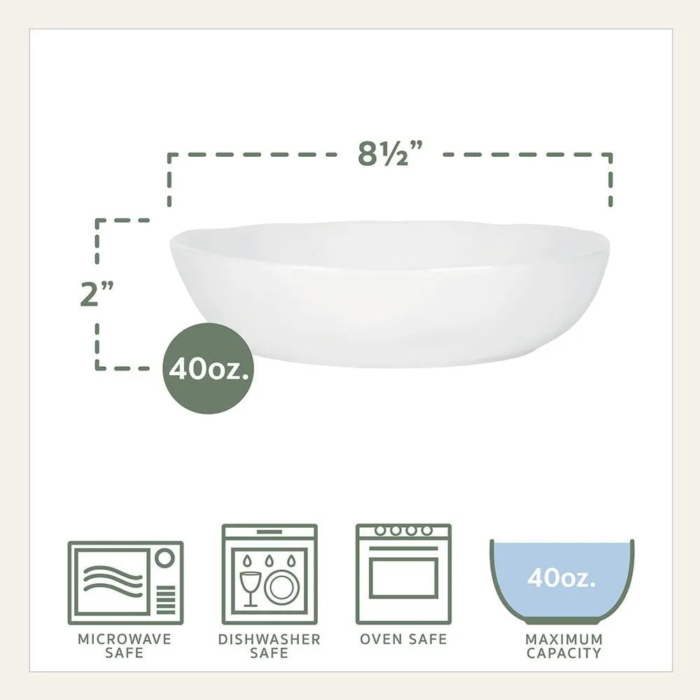 Fitz and Floyd Everyday White Organic servizio 8 persone 32 pezzi