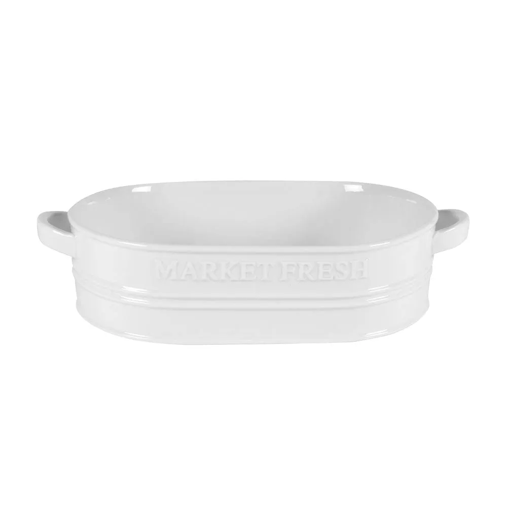 Fitz and Floyd Market Fresh pirofila forno bianca 3 quart