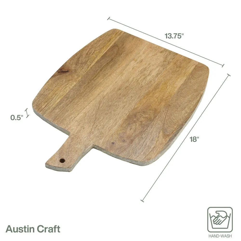 Fitz and Floyd Austin Upton tagliere legno mango bianco