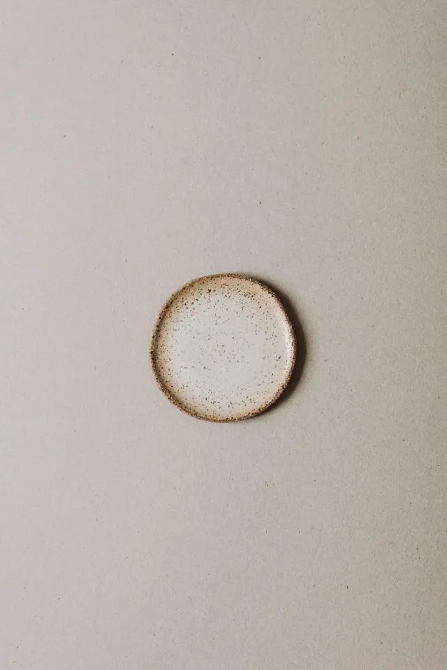 Poemi Umbria piatto 13 cm bianco opaco in gres