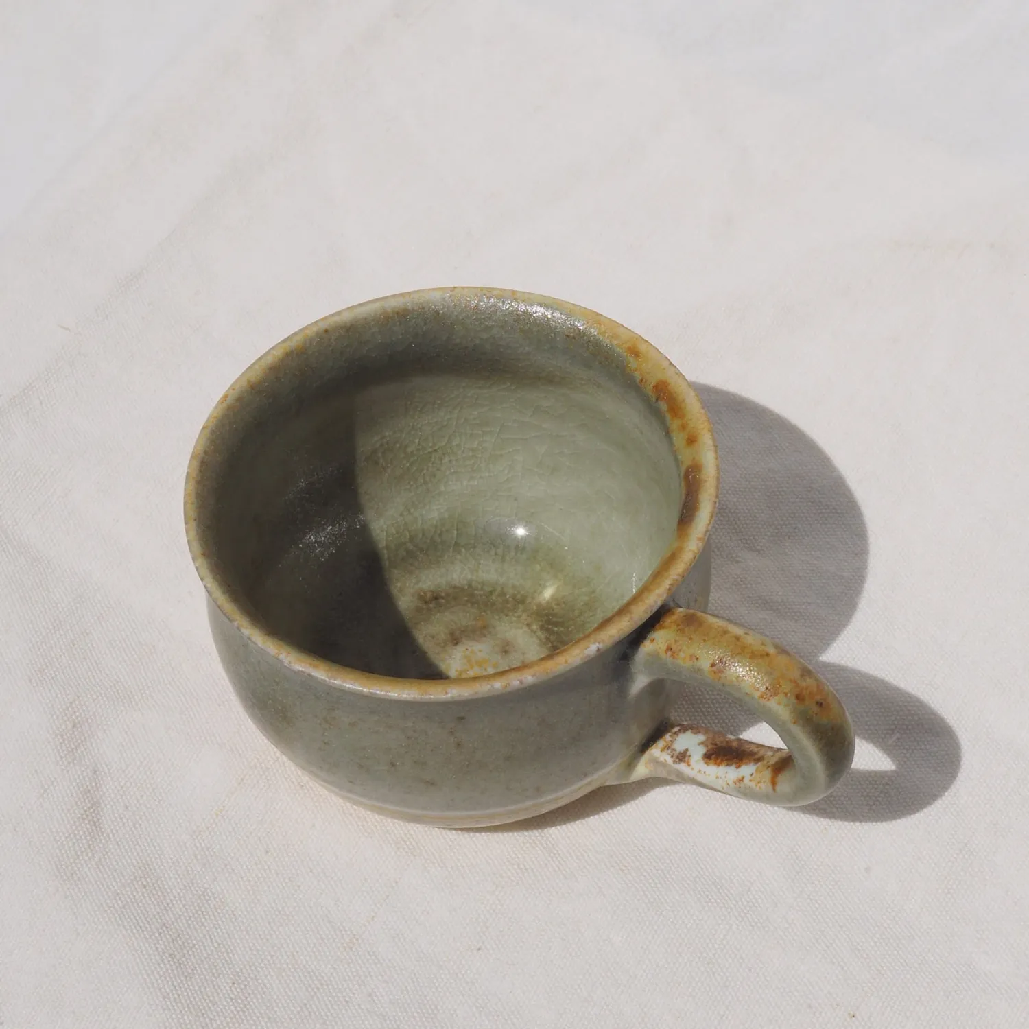 Studio Delta Pottery Espresso per due Celadon tazzine set 2 pz