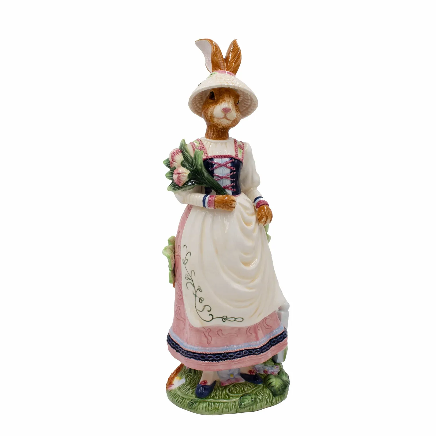 Fitz and Floyd Jardin statuetta coniglio femmina ceramica 44 cm