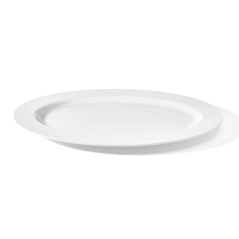 Fitz and Floyd Nevaeh White piatto portata ovale bordo classico