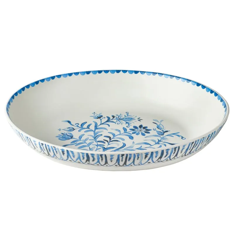 Fitz and Floyd Sicily Blue set ciotola e vassoio stoneware