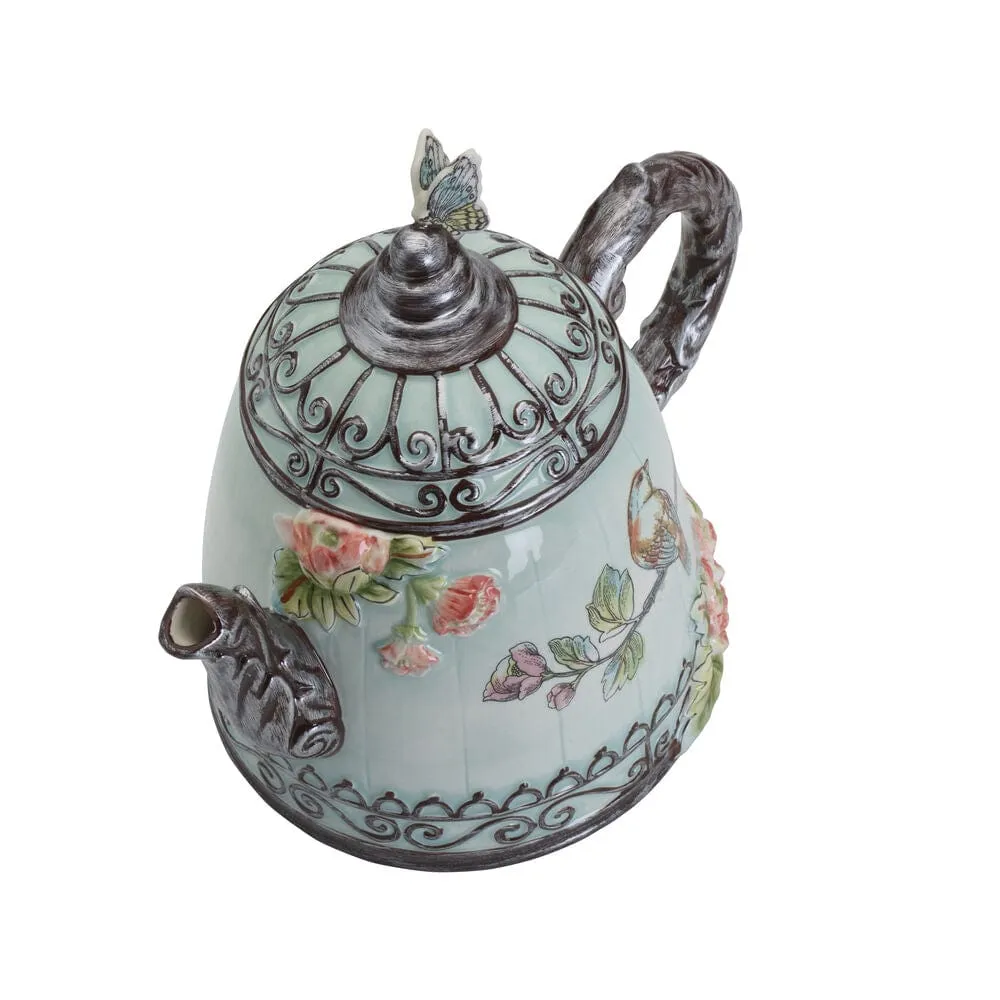 Fitz and Floyd English Garden teiera ceramica 1,7 L