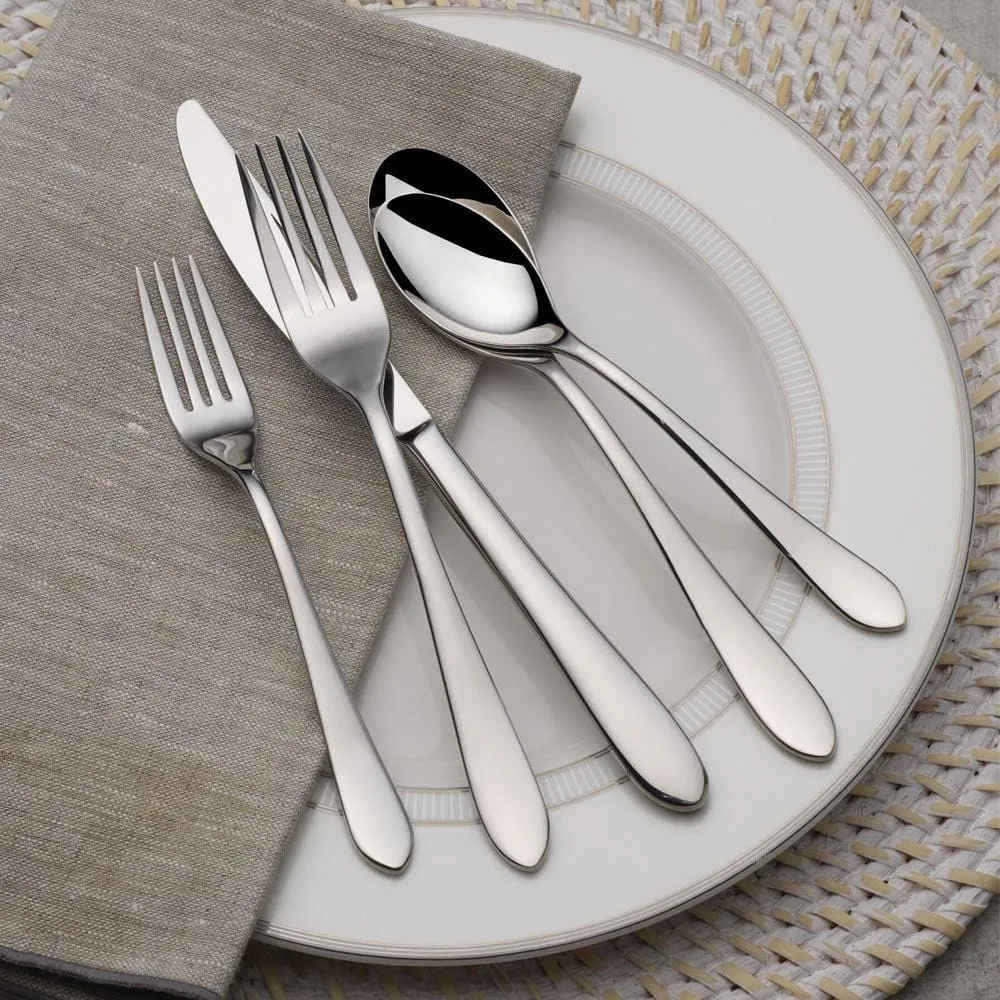 Fitz and Floyd Nevaeh Coupe set posate 45 pezzi acciaio