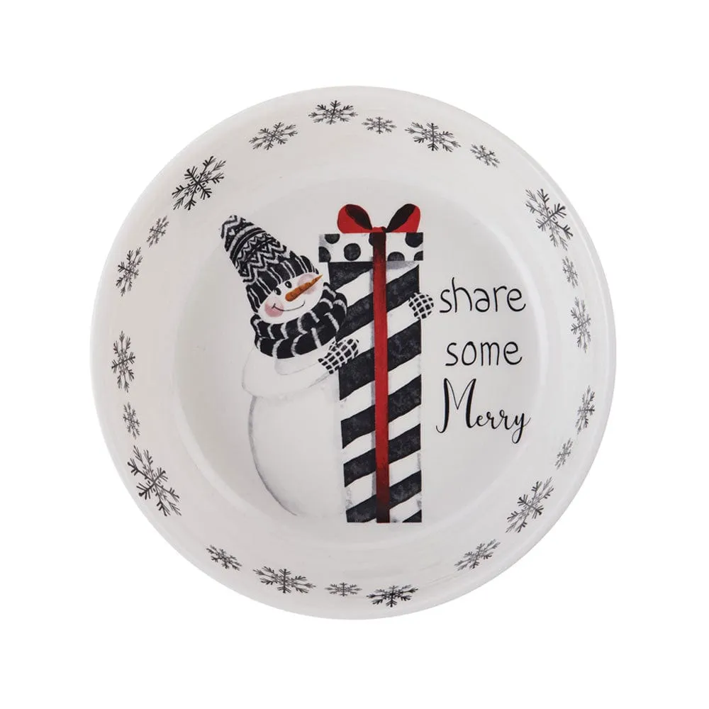 Fitz and Floyd Snow Days ciotole verdura set 2 terracotta