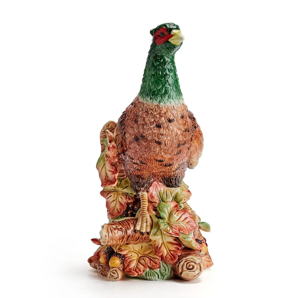 Fitz and Floyd Harvest statuetta fagiano ceramica 27 cm