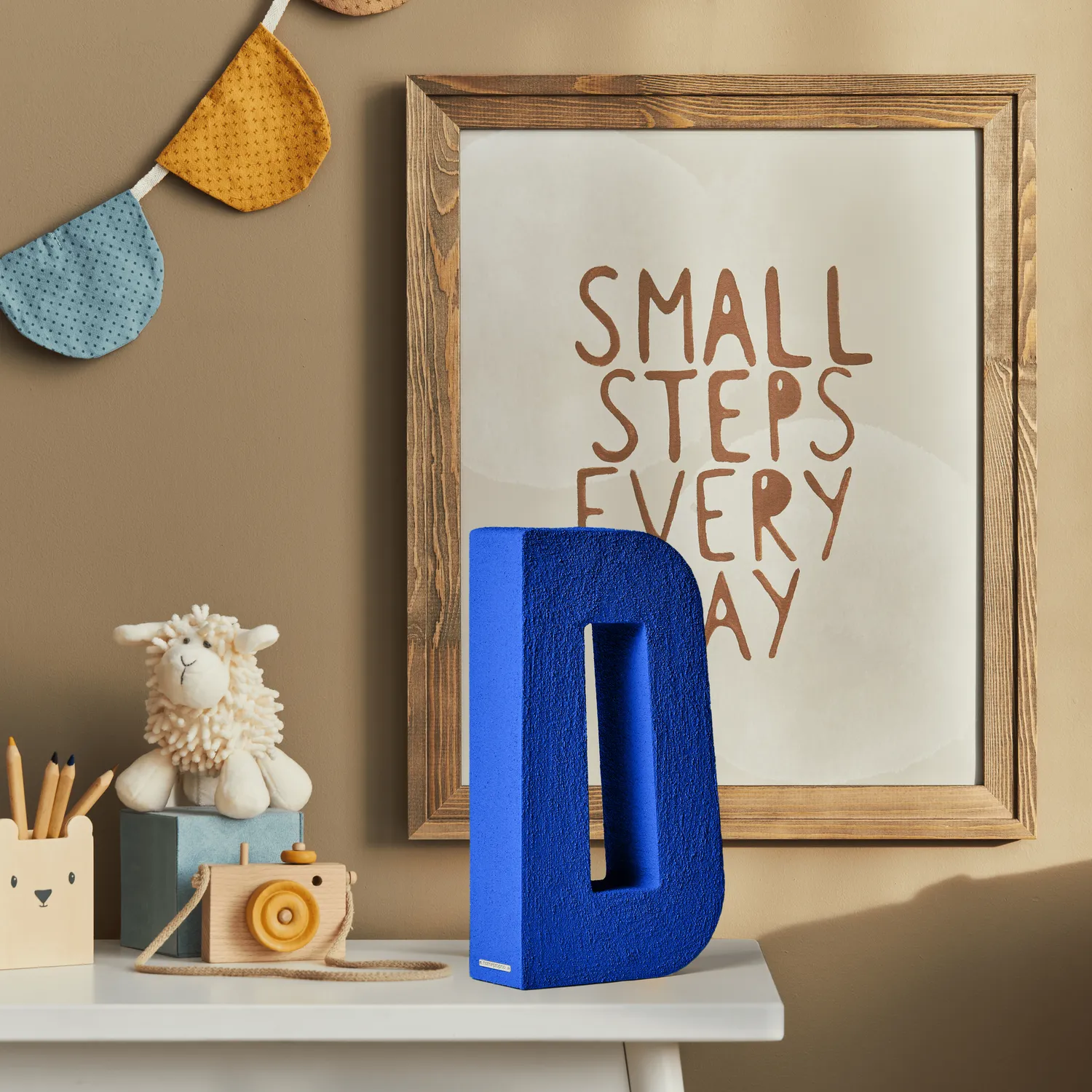 Tavola Ceramica Andrea D piatto piano Blu Cobalto S ceramica