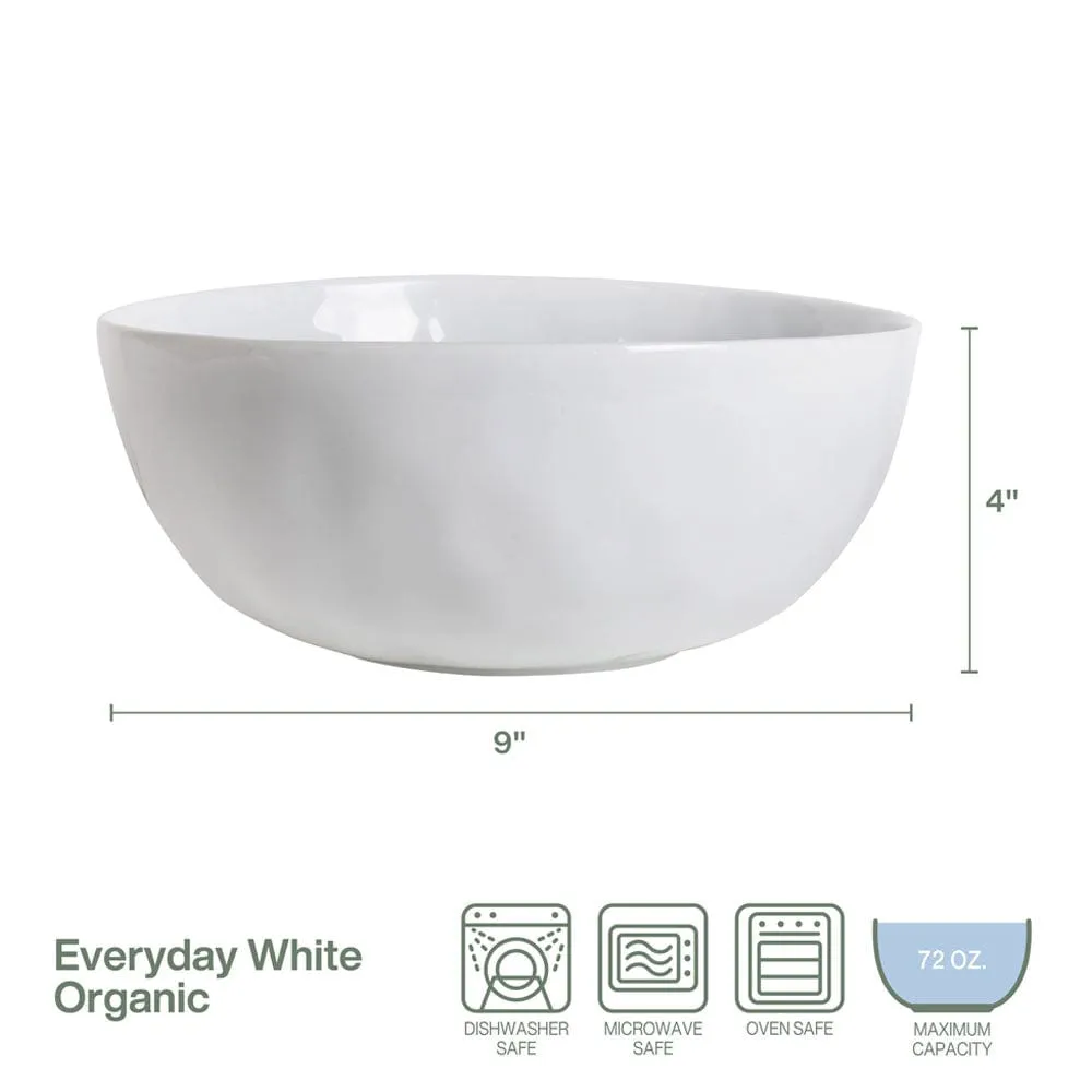Fitz and Floyd Everyday White Organic ciotola portata 9 pollici