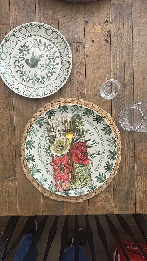Fitz and Floyd Sicily Green servizio piatti 12 pezzi stoneware