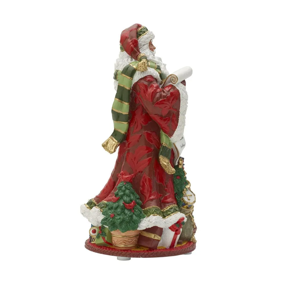 Fitz and Floyd Holiday Home Jolly Ole Saint Nicholas carillon 27 cm