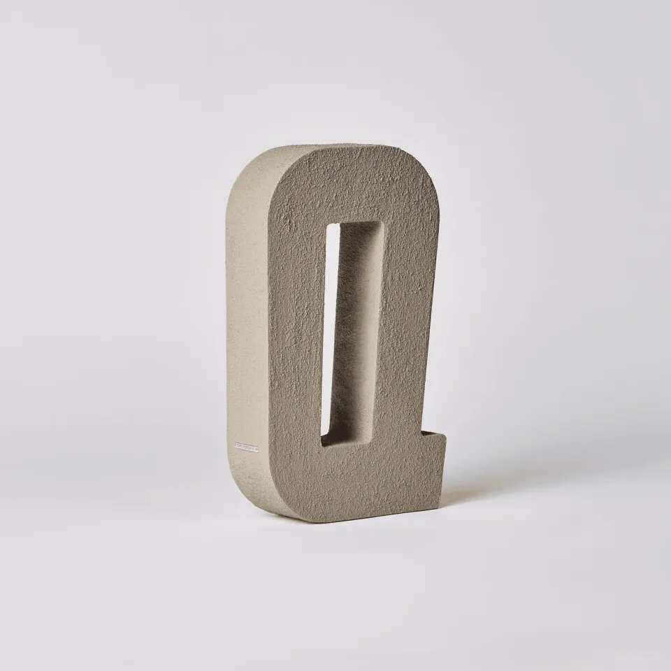 Andrea Q ciotola ceramica beige chiaro taglia M