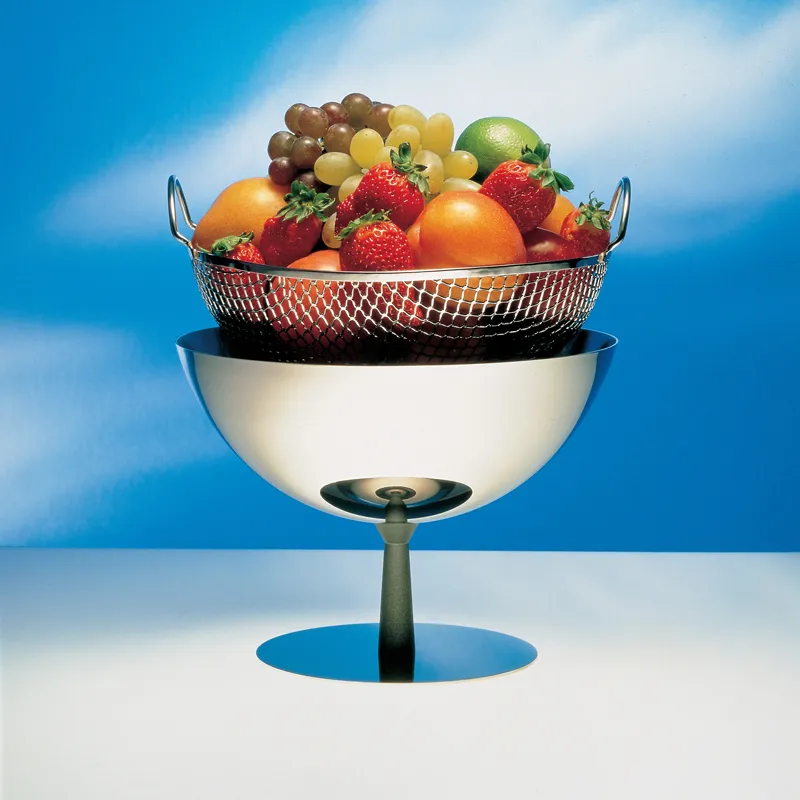 Alessi fruttiera scolatoio acciaio forato