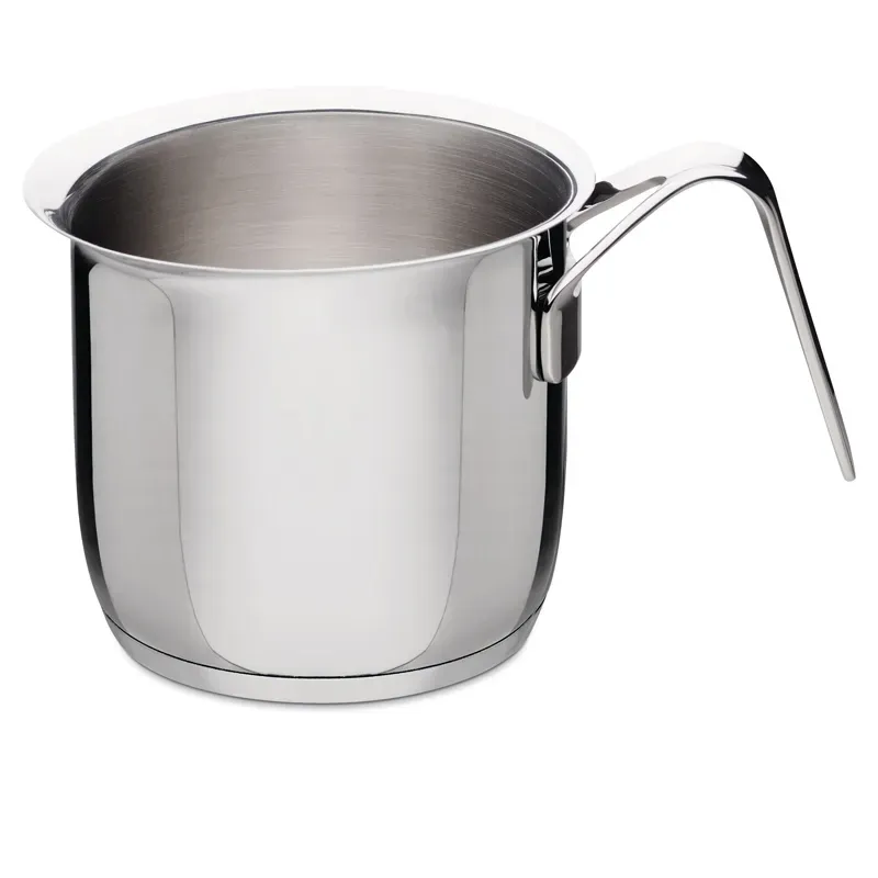 Alessi Pot&Pans bollilatte in acciaio con beccuccio