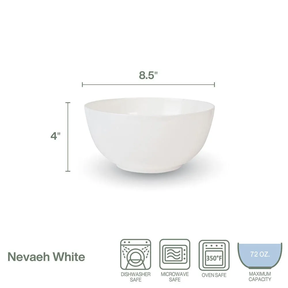 Fitz and Floyd Nevaeh White ciotola da portata 2 litri