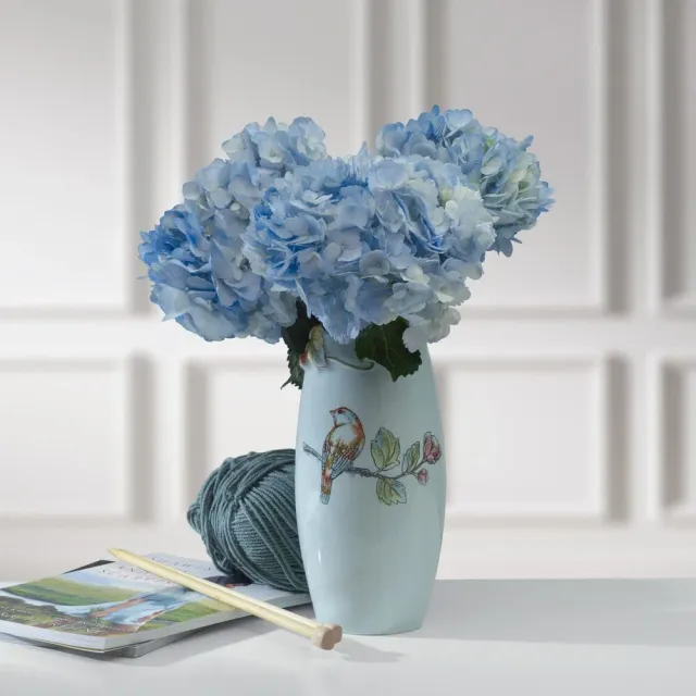 Fitz and Floyd English Garden vaso ceramica uccellino 26 cm