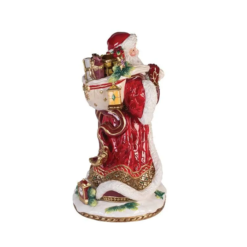 Fitz and Floyd Renaissance Holiday Statuina Babbo Natale 47 cm
