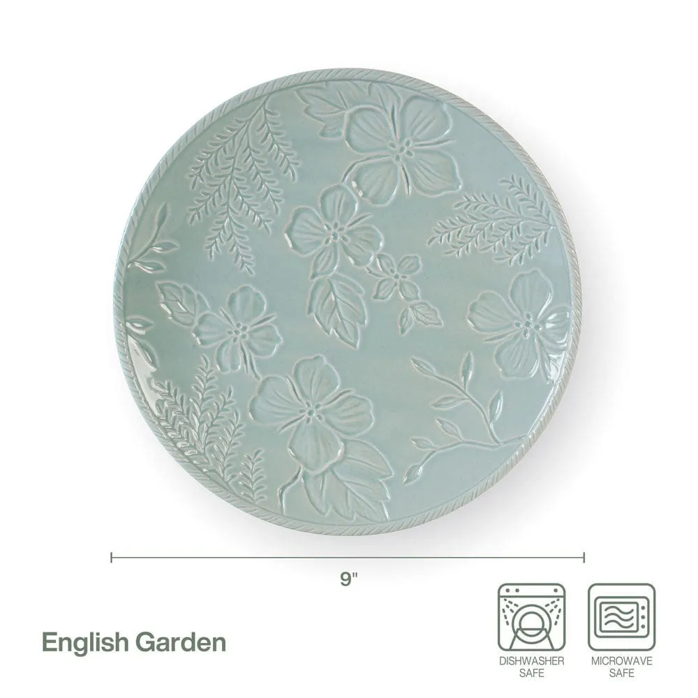Fitz and Floyd English Garden set 4 piatti insalata floreali