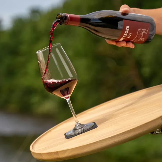 Silwy Wein bicchiere magnetico cristallo con pad