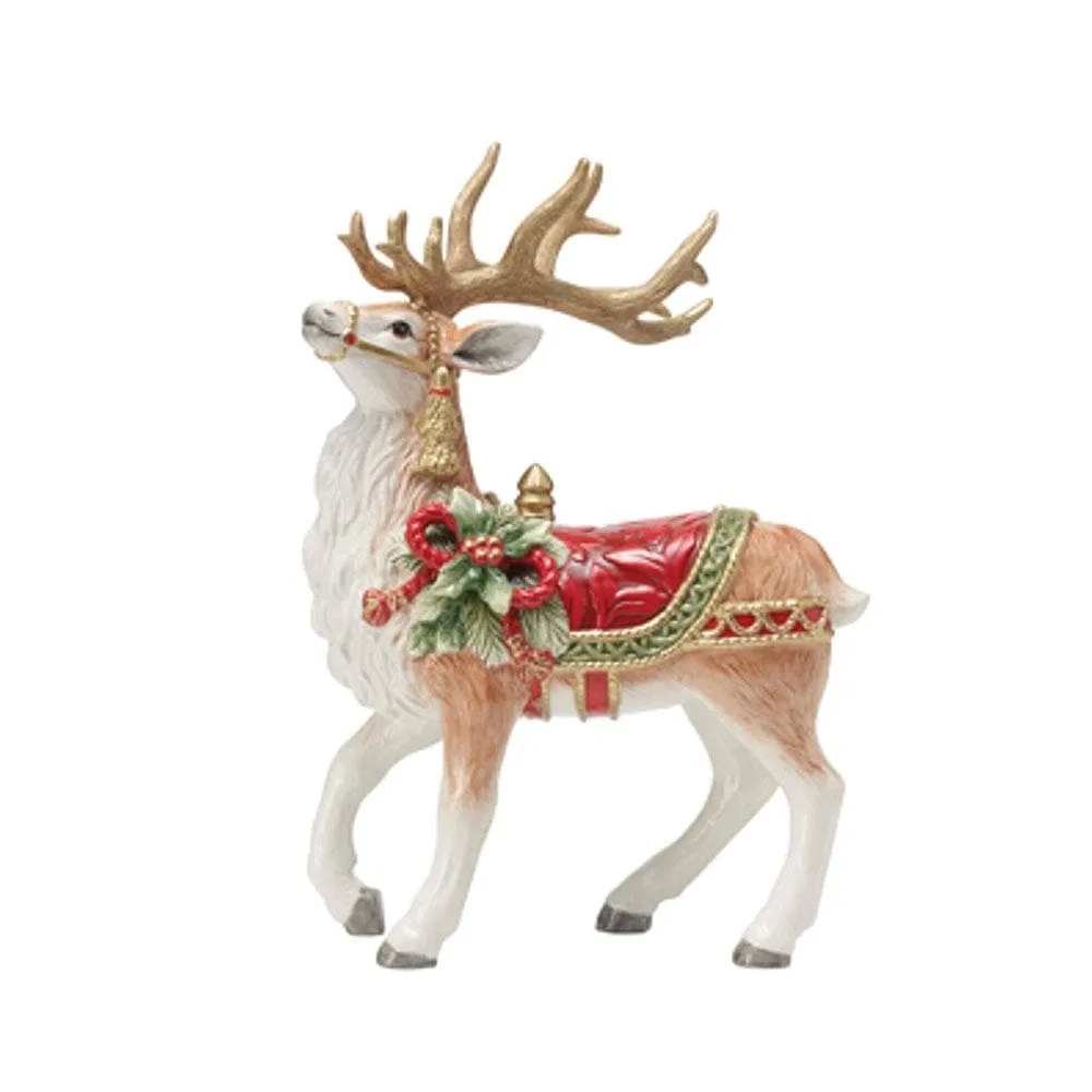 Fitz and Floyd Holiday Home cervo statuetta 31 cm terracotta