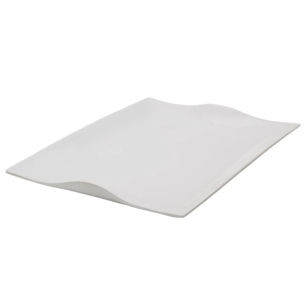 Fitz and Floyd Everyday White vassoio porcellana manici 46 cm