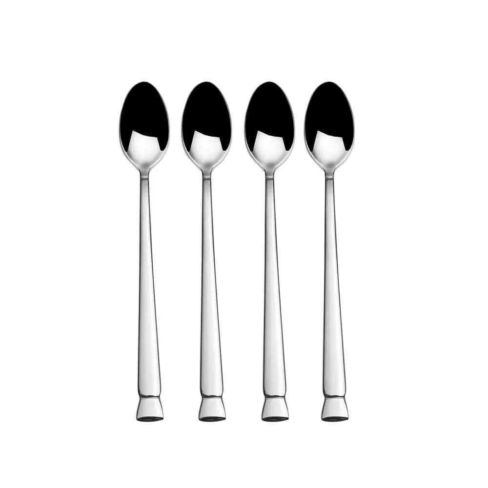 Fitz and Floyd Carlina set 4 cucchiaini lunghi acciaio lucido