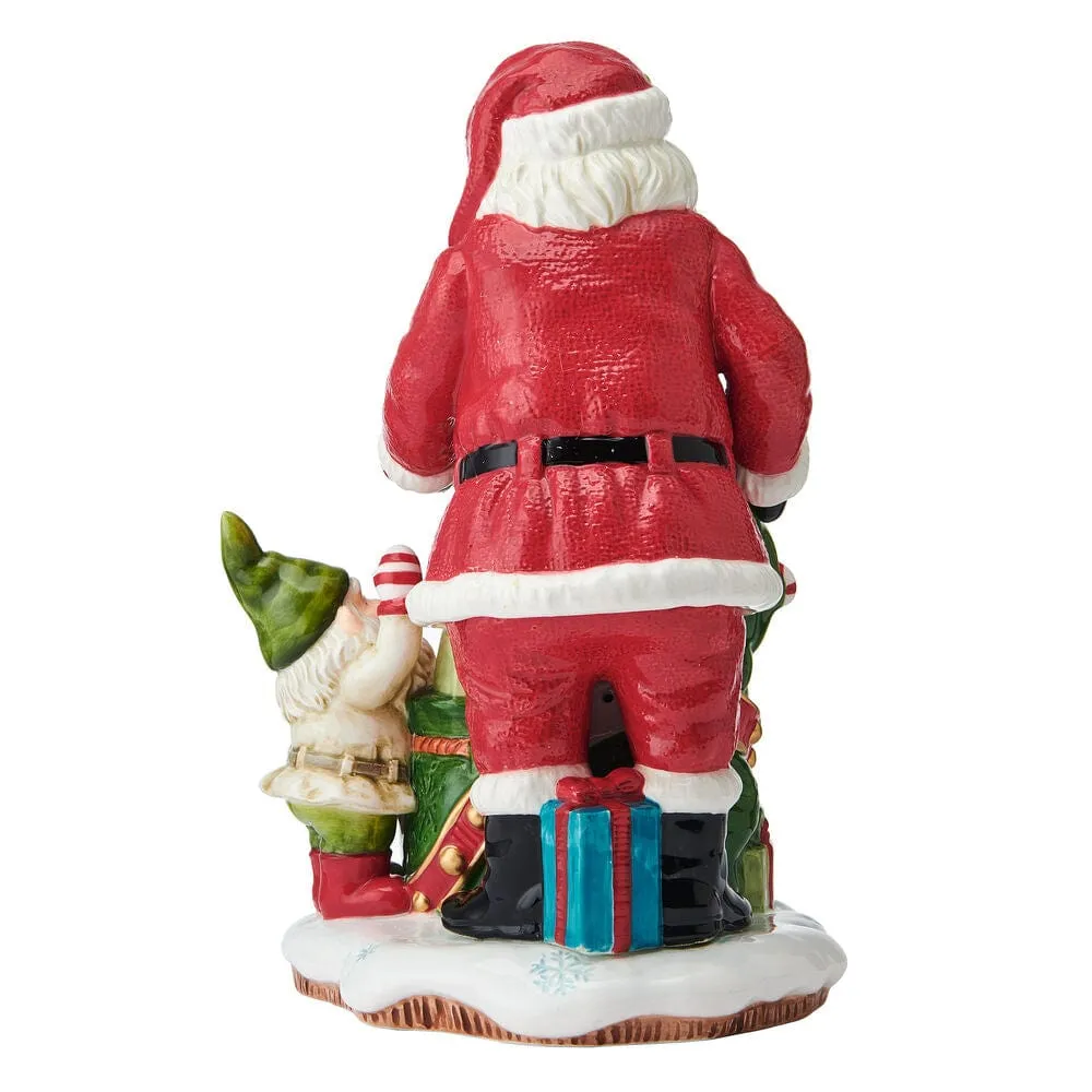 Fitz and Floyd Holiday Musical Santa statuetta elfo 28 cm