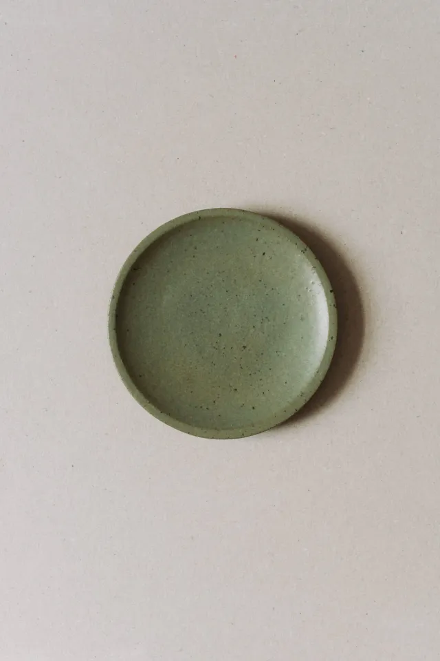 Poemi Aarde piattino ceramica 16 cm verde opaco