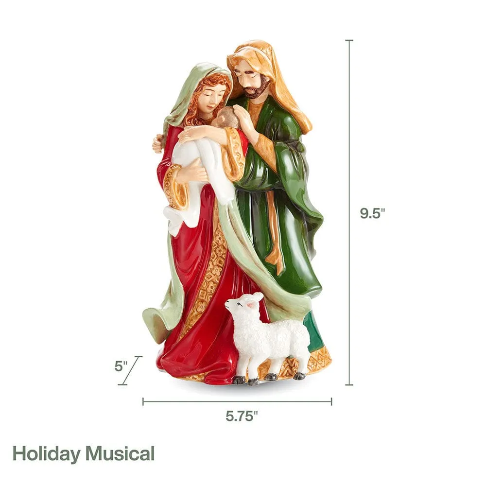Fitz and Floyd Nativity Holy Family statuina presepe musicale