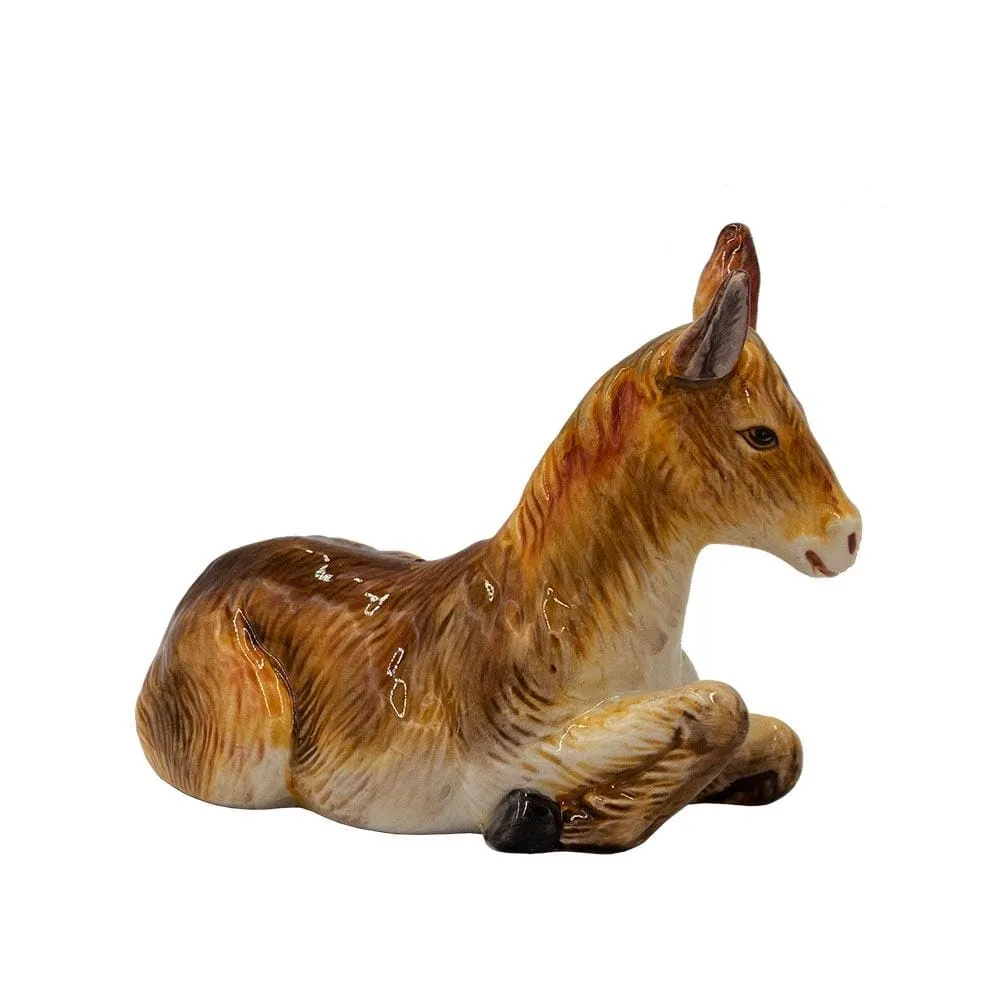 Fitz and Floyd Nativity Statuetta Asino Presepe 14 cm Gres