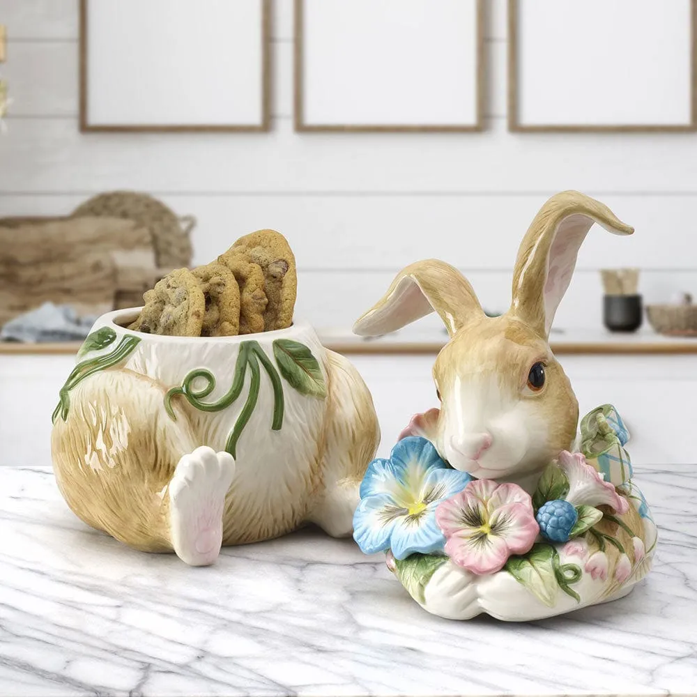 Fitz and Floyd Toulouse Rabbit biscottiera coniglio ceramica