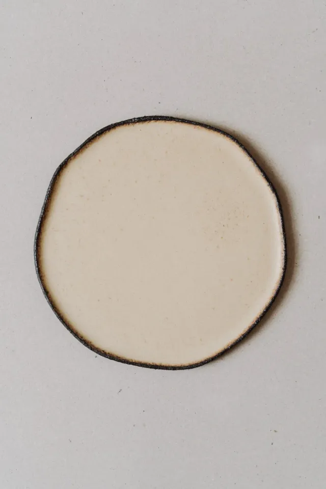 Poemi ROU/A piatto 27 cm gres nero terrazzo