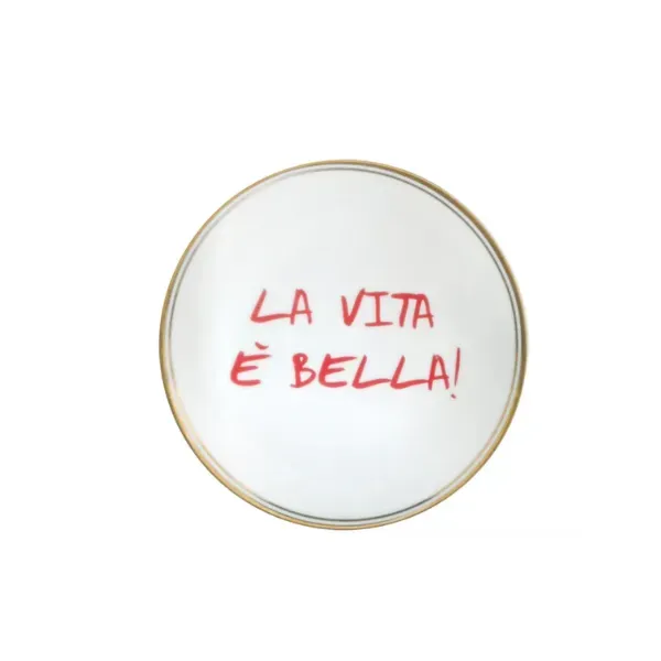 Bitossi Funky Table La Vita è Bella piatto ceramica