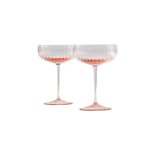 Venini set 2 coppe champagne vetro