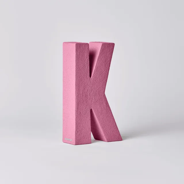 Andrea K piatto in ceramica Rosa Fenicottero taglia S