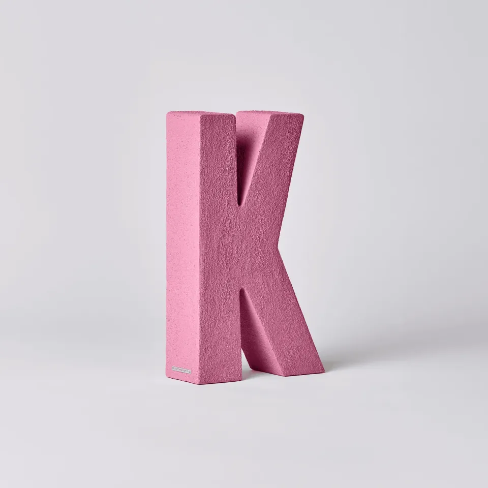 Andrea K piatto in ceramica Rosa Fenicottero taglia S