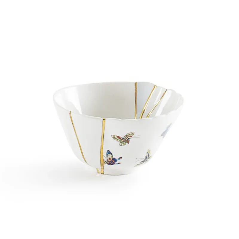 Seletti Kintsugi Coppetta 2 in porcellana oro