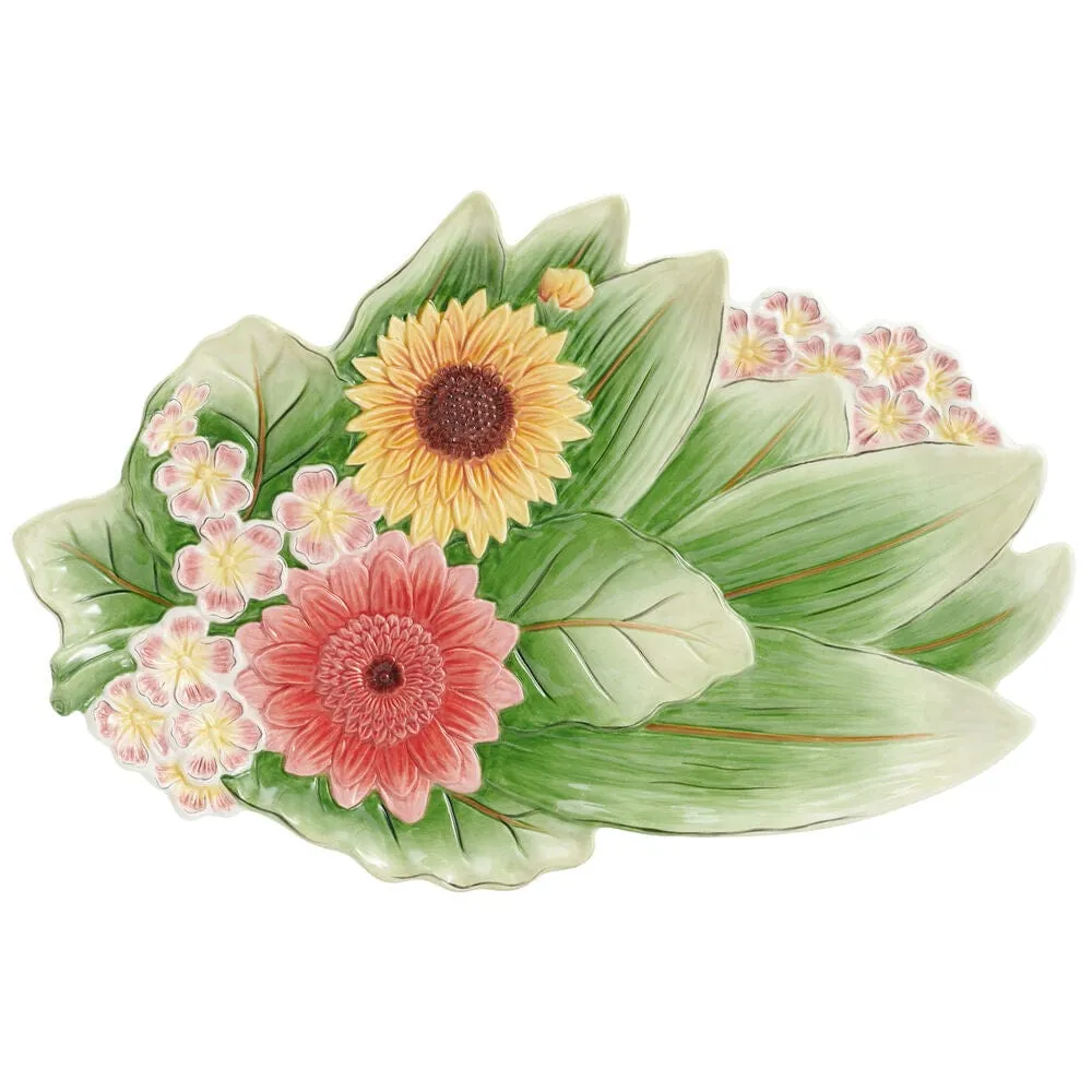 Fitz and Floyd Provence Sunflower piatto portata girasoli