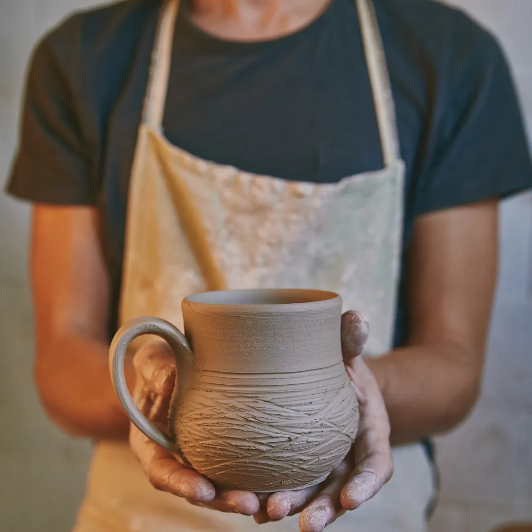 Studio Delta Pottery Mug+Spoon workshop ceramica Torino