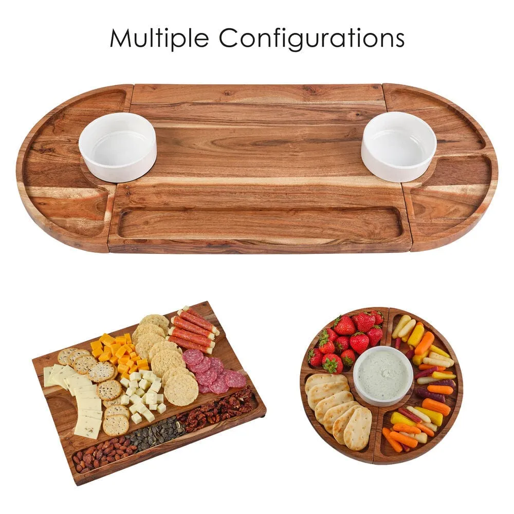 Fitz and Floyd Charcuterie tagliere legno magnetico 5 pezzi