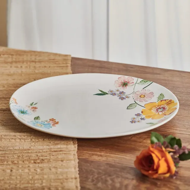 Fitz and Floyd Meadow vassoio 16 pollici fiori