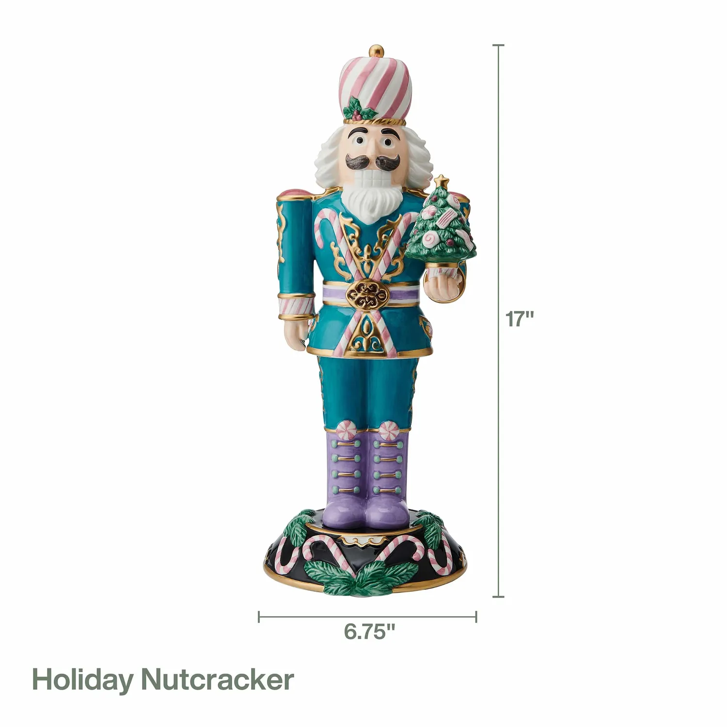 Fitz and Floyd Holiday Nutcracker Sugar Plum schiaccianoci 43 cm