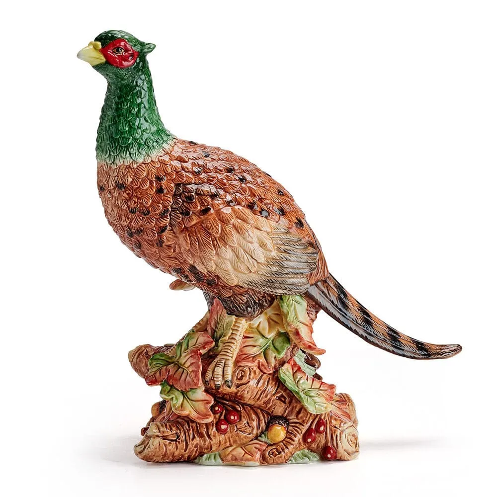 Fitz and Floyd Harvest statuetta fagiano ceramica 27 cm