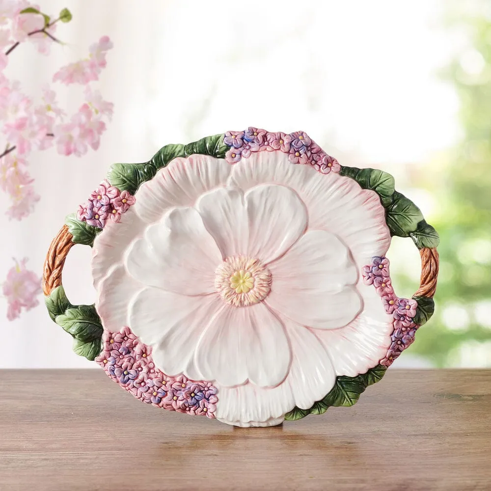 Fitz and Floyd Jardin vassoio da portata 48 cm floreale