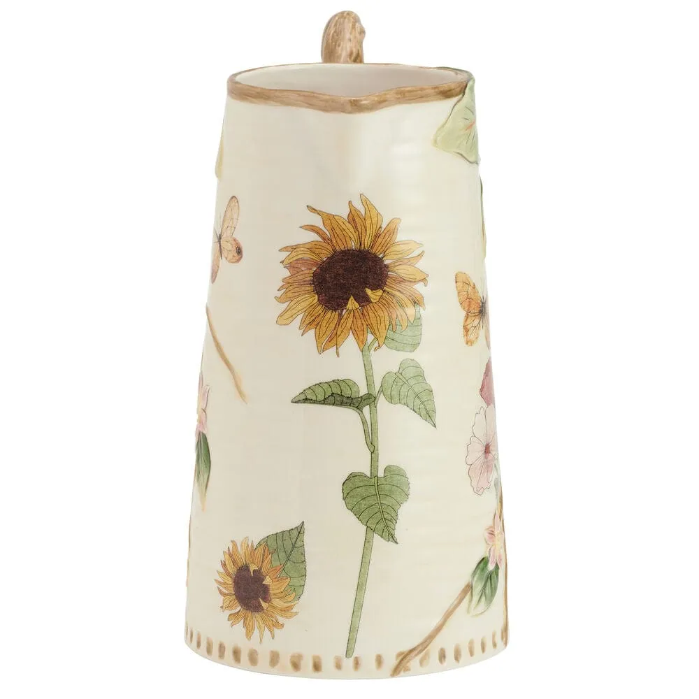 Fitz and Floyd Provence brocca girasoli maiolica