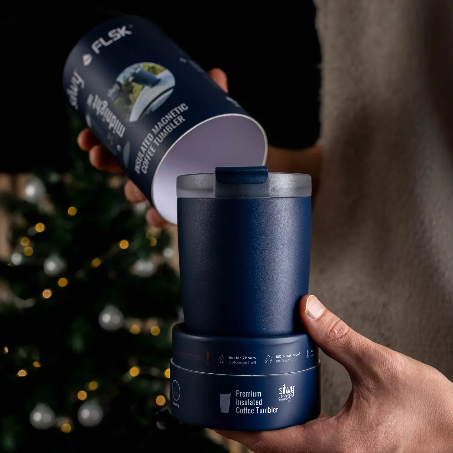 Silwy Gogo4Camper Midnight tazza termica magnetica acciaio