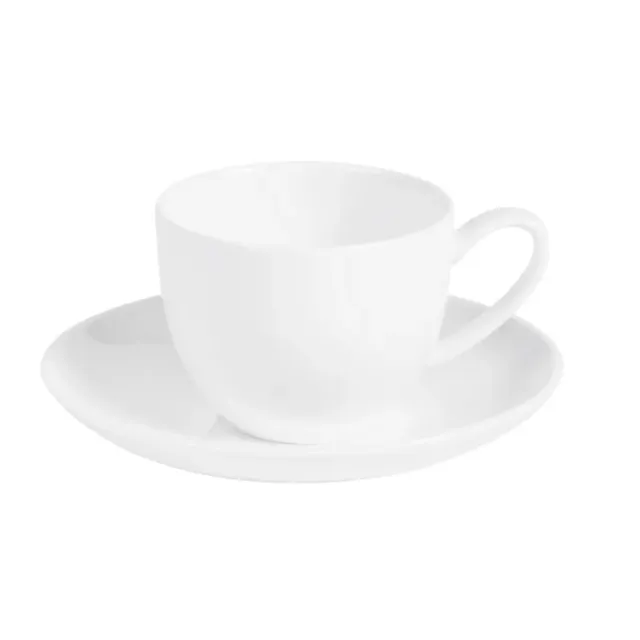 Minimal set 6 tazzine caffè vetro con piattino